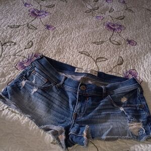 Vintage Y2K Abercrombie For Booty Distressed Jeans Shorts Daisy Juke 6 28